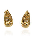 14 Yellow 0.34tw Round Diamonds G/H SI1 J Hoops tw