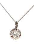 14Kwg 2.13ct GIA Rd Dia H I2  Halo Pendant 2.40ct