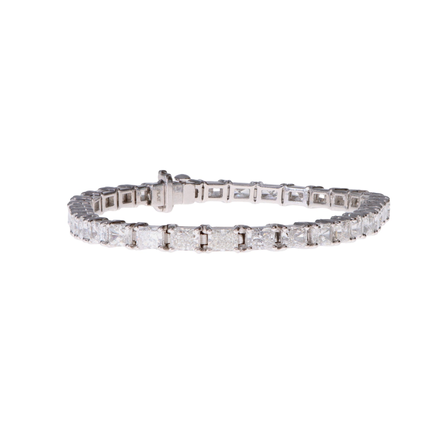 Radiant Platinum Line Bracelet