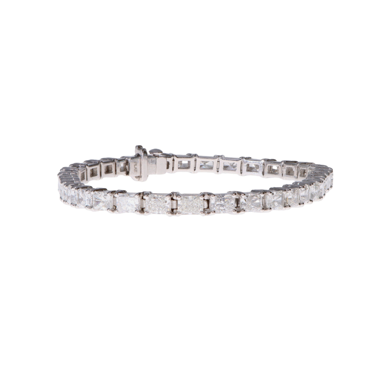Radiant Platinum Line Bracelet