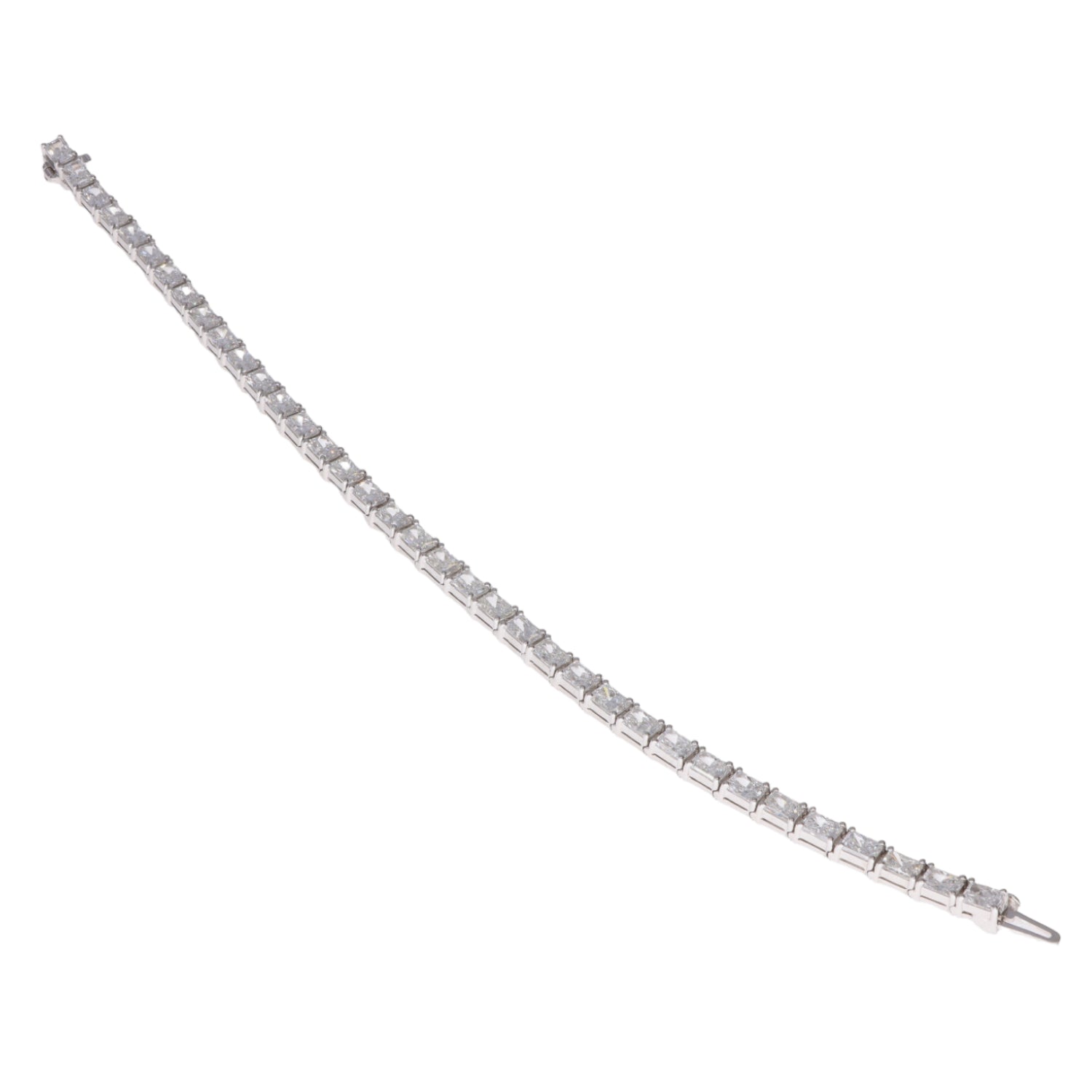 Radiant Platinum Line Bracelet