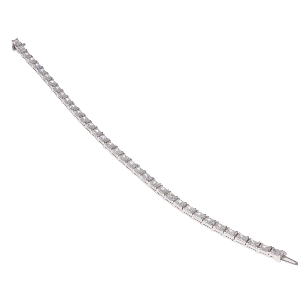 Radiant Platinum Line Bracelet