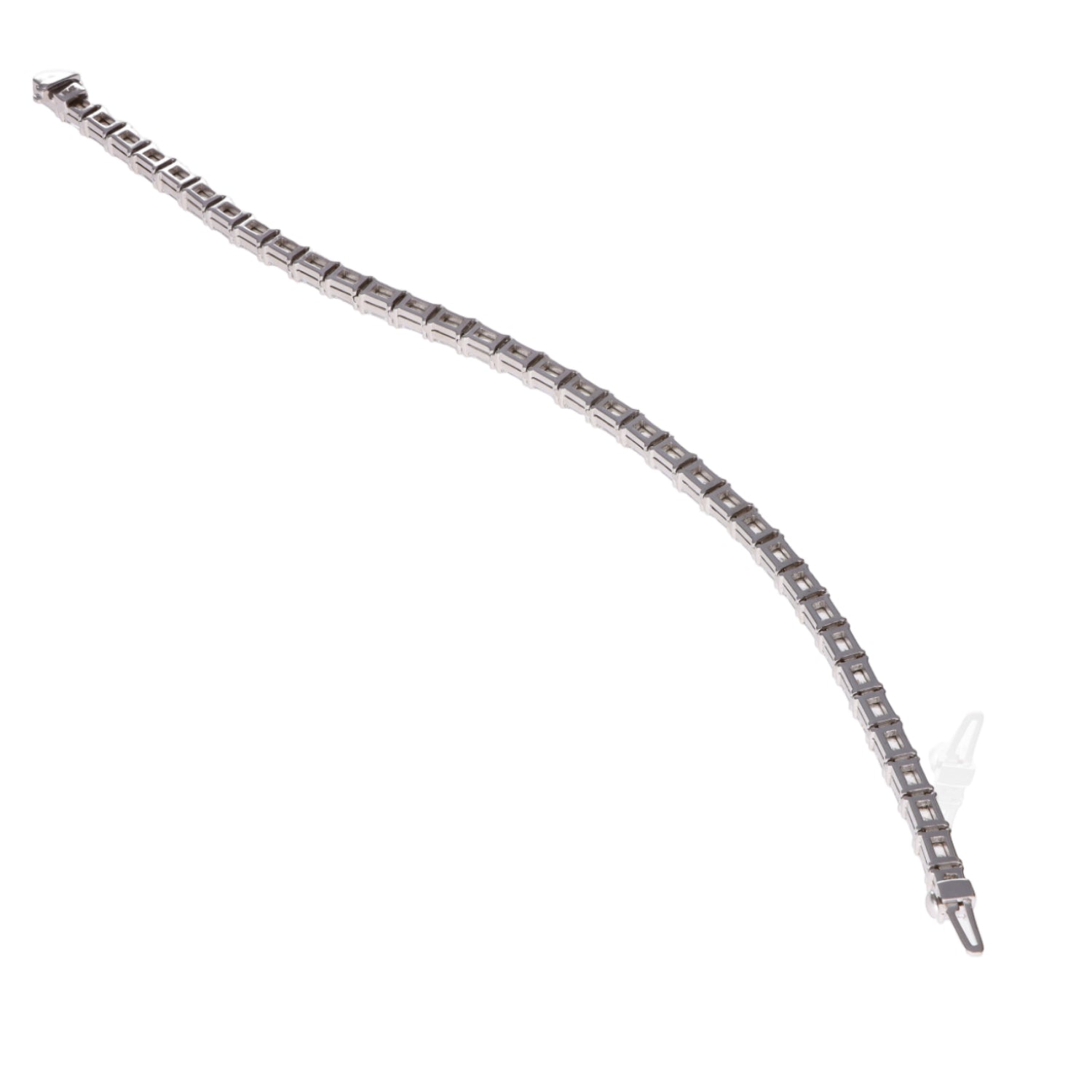 Radiant Platinum Line Bracelet