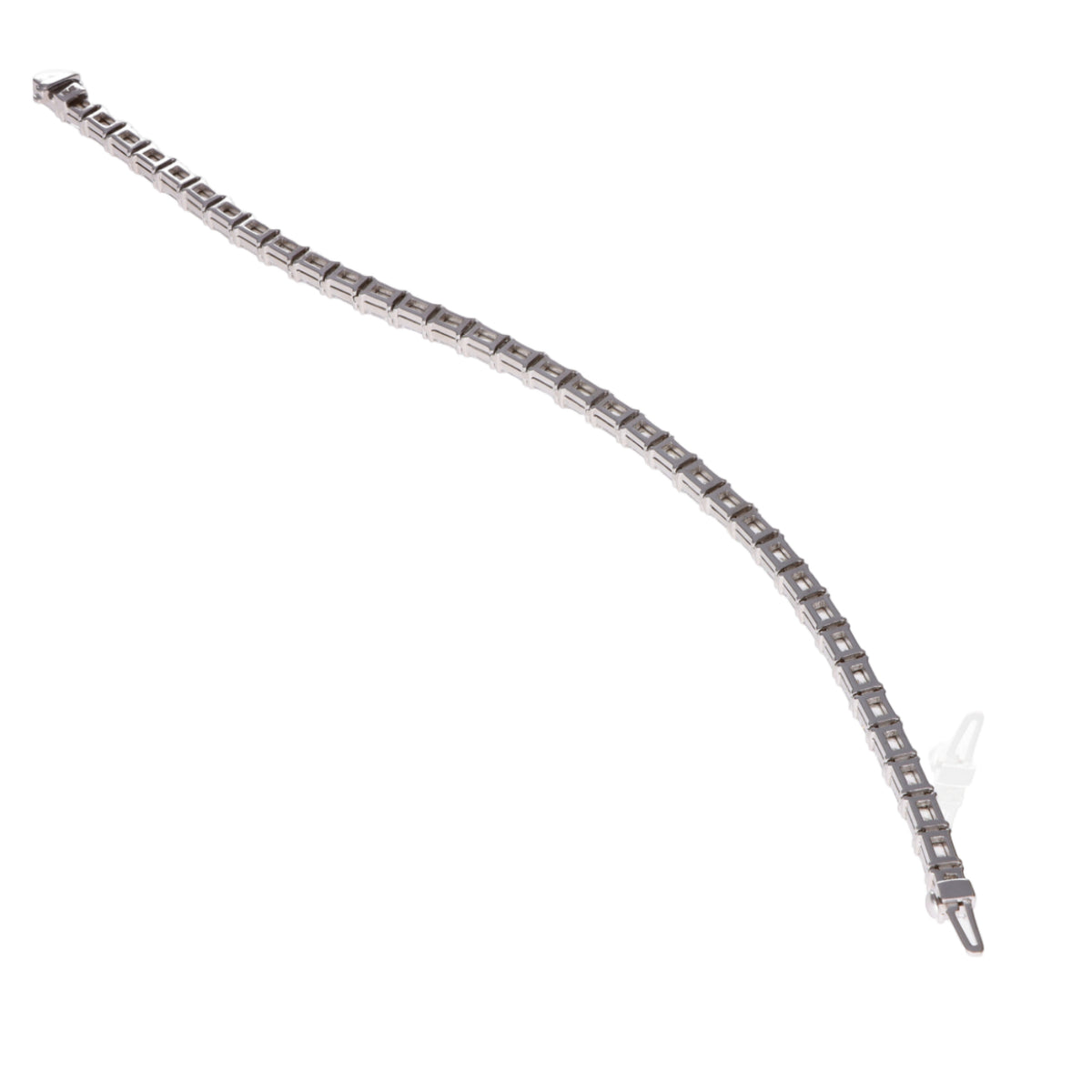 Radiant Platinum Line Bracelet