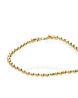 14K Yellow Gold Bead Bracelet 7.5in 3mm Lobster Clasp Classic Elegant  6.2gram