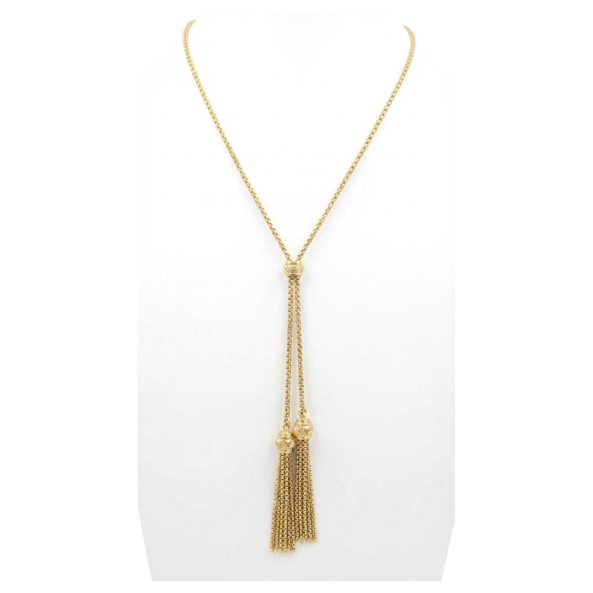 David Yurman Tassel Gold Necklace