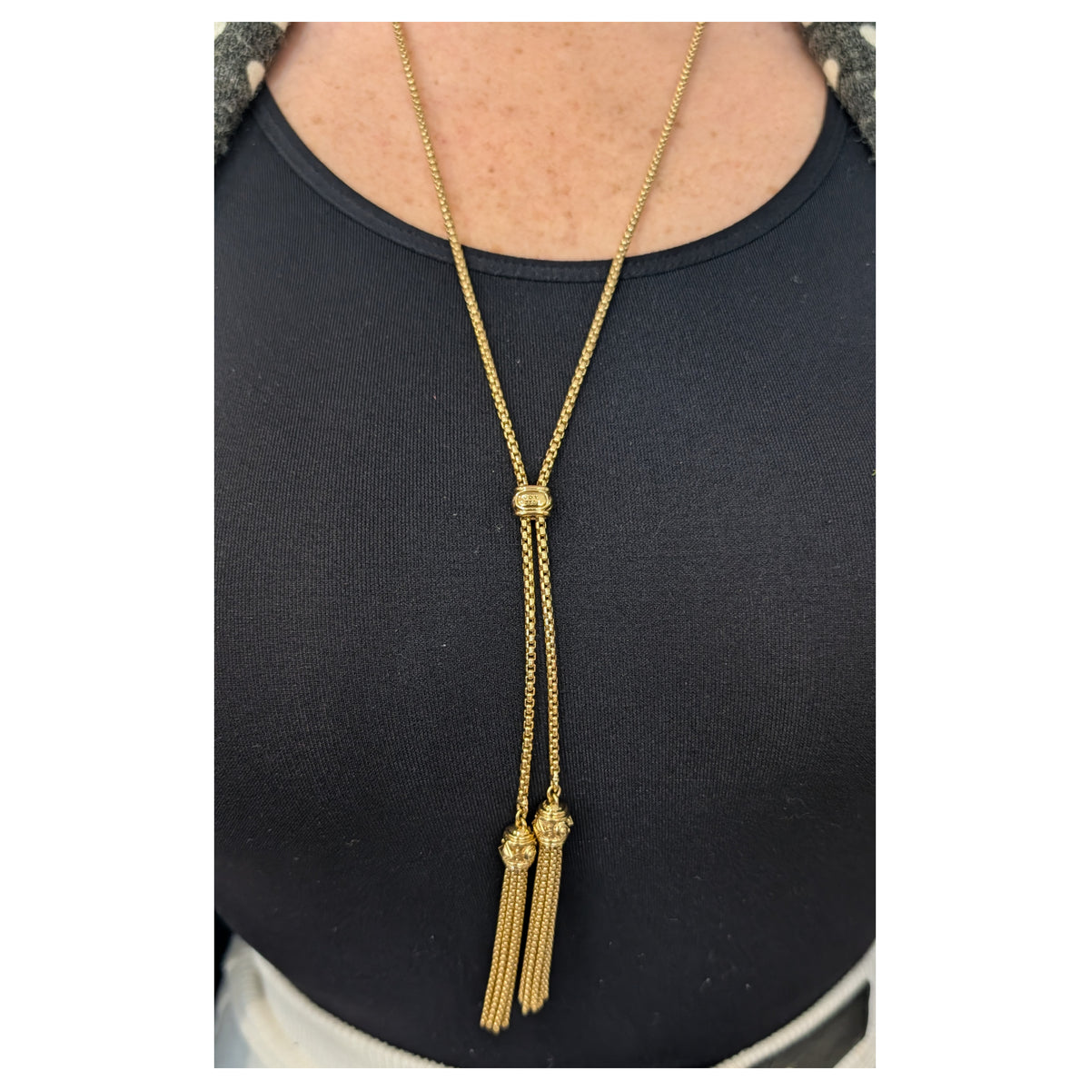 David Yurman Tassel Gold Necklace