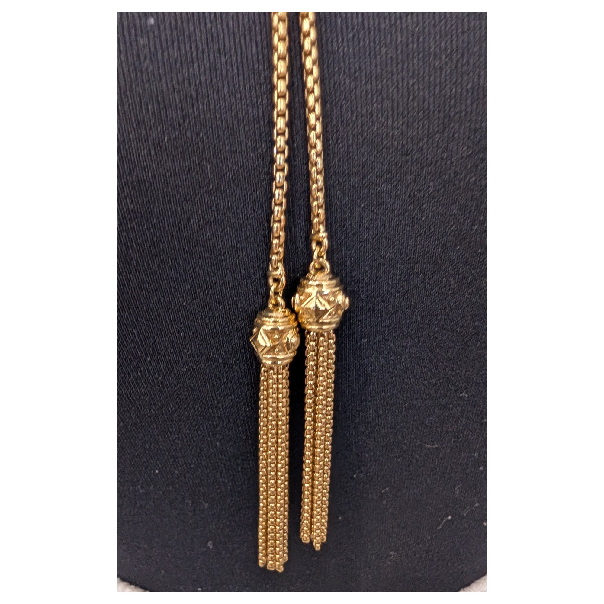 David Yurman Tassel Gold Necklace