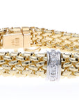 14K Two Tone Mesh Bracelet
