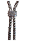 Judith Ripka Verona Sterling Silver CZ Tassel Lariat Necklace 22" 61.gram