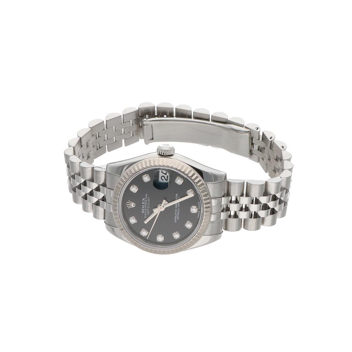 Pre-Owned Rolex Datejust 31mm Black Diamond Dial 178274 – Circa 2015