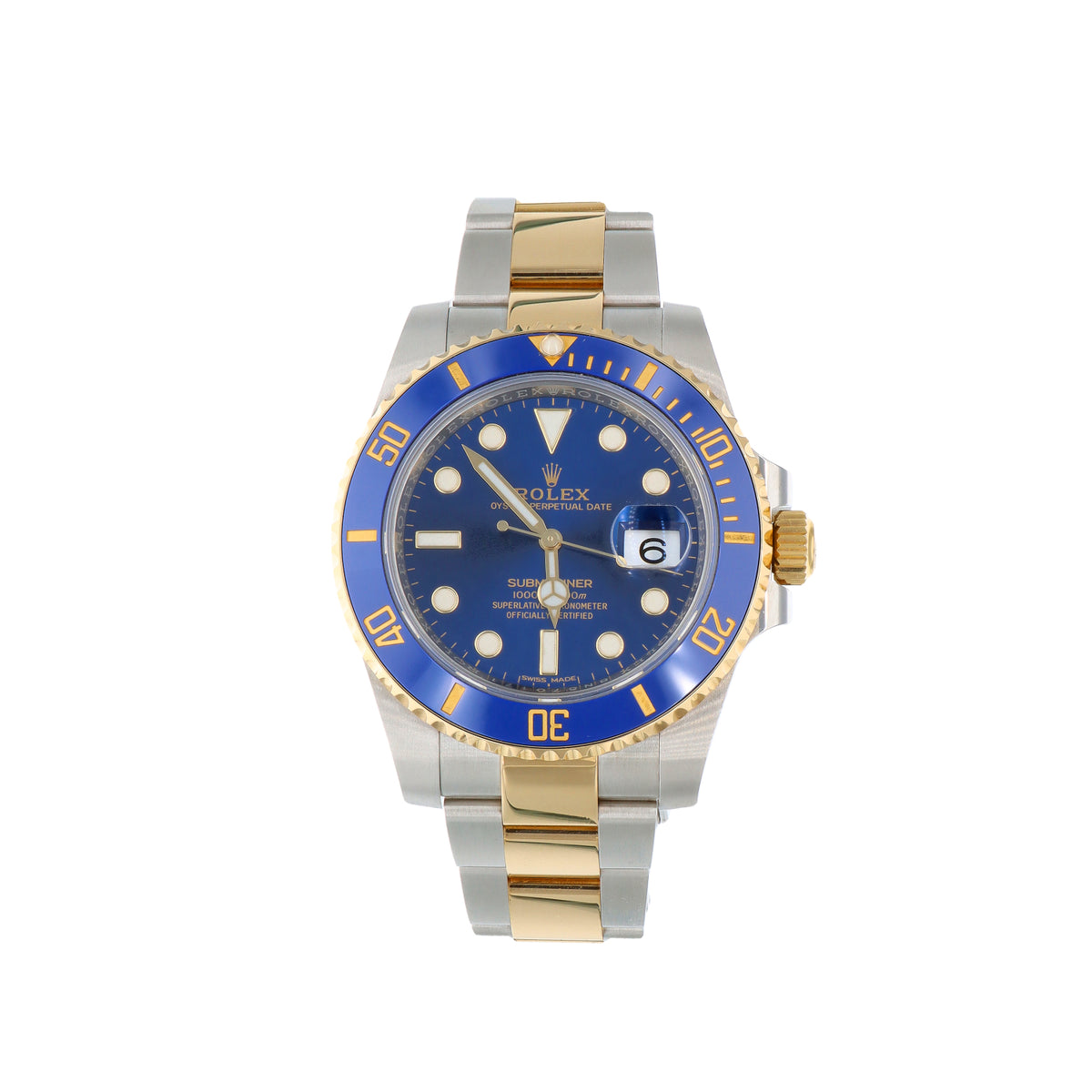 Rolex Submariner Date 116613LB "Bluesy" 18K Yellow Gold &amp; Stainless Steel Watch – 2019, Box &amp; Papers