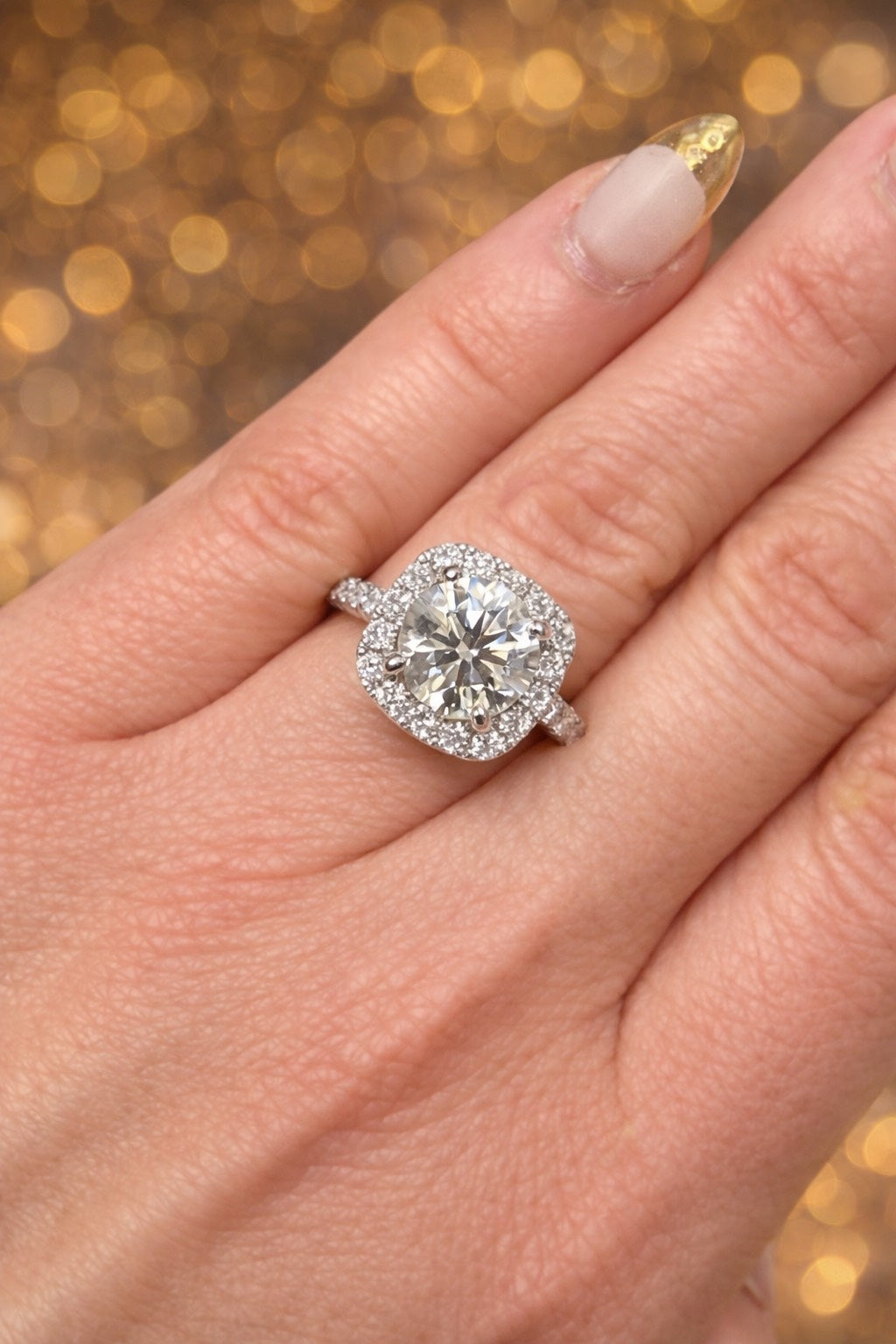 Halo Diamond Ring
