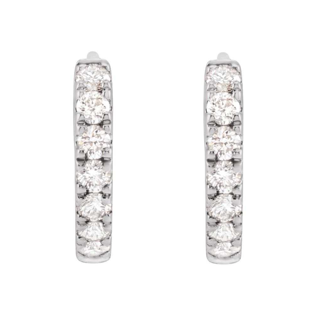 Lab Diamond Huggie Hoops