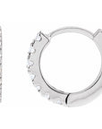Lab Diamond Huggie Hoops