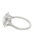 Tiffany & Co. Soleste 2.02ct G VS2 Cushion Diamond Double Halo Platinum Engagement Ring