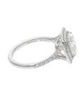 Tiffany & Co. Soleste 2.02ct G VS2 Cushion Diamond Double Halo Platinum Engagement Ring