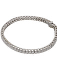 18K White Gold 2.08 CTW Diamond Tennis Estate Bracelet 7"