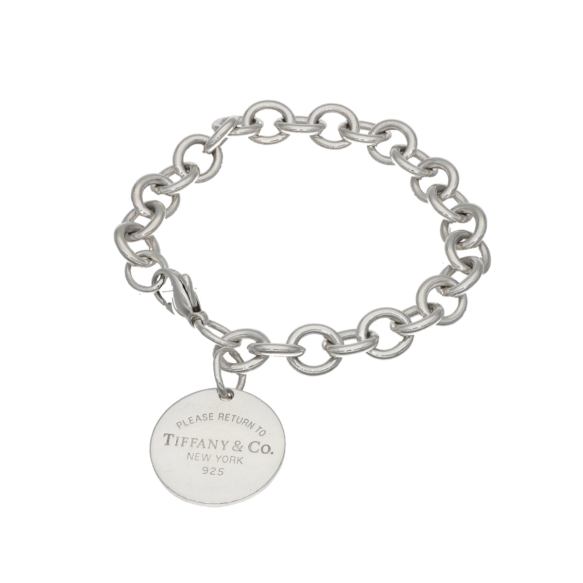 Tiffany &amp; Co. Return to Tiffany Sterling Silver Estate Bracelet 7"