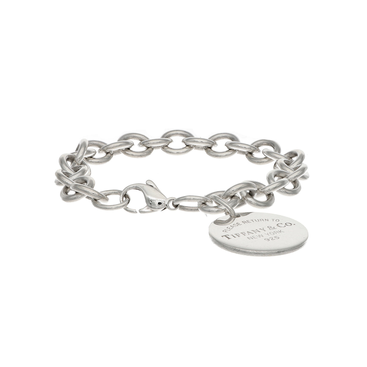 Tiffany &amp; Co. Return to Tiffany Sterling Silver Estate Bracelet 7"