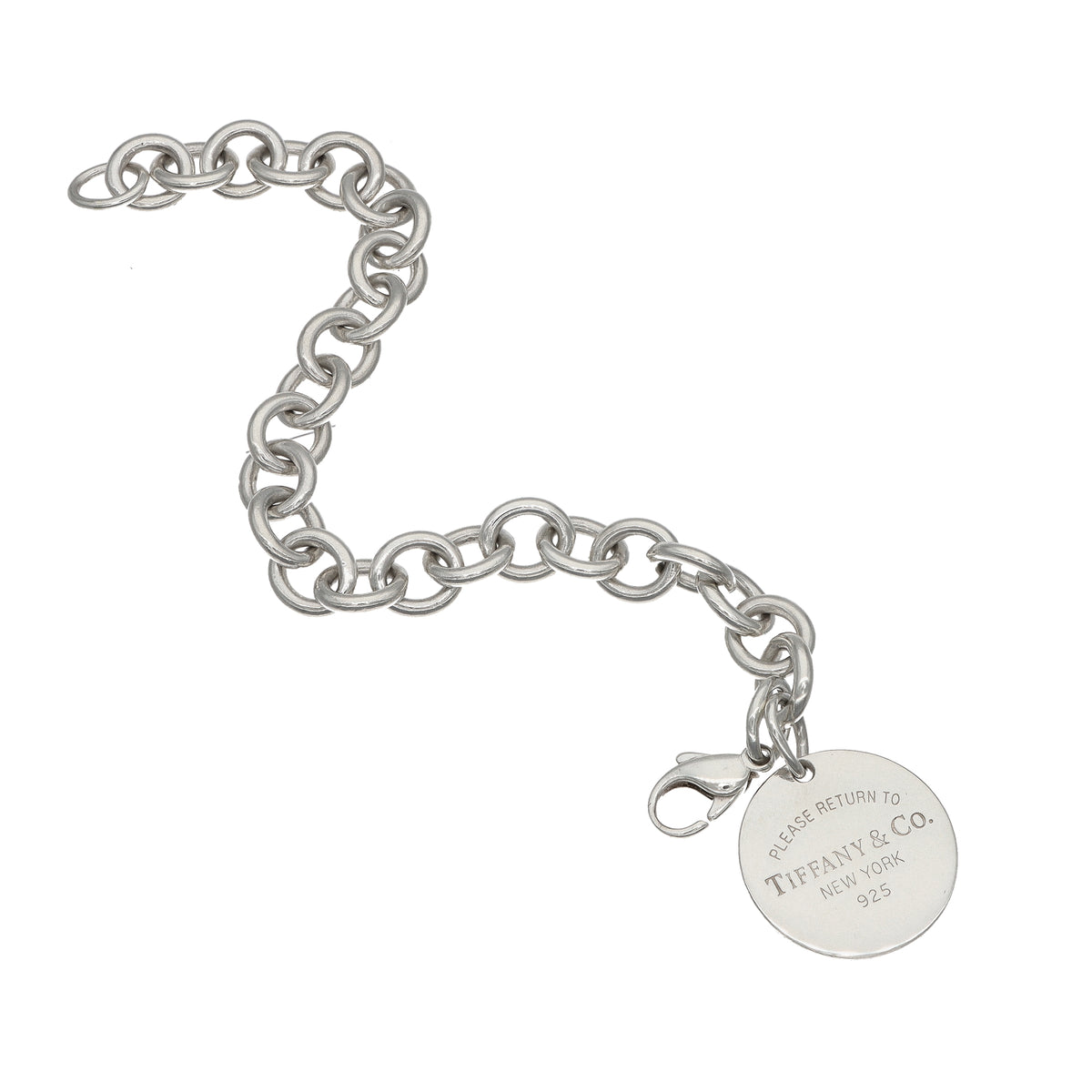 Tiffany &amp; Co. Return to Tiffany Sterling Silver Estate Bracelet 7"