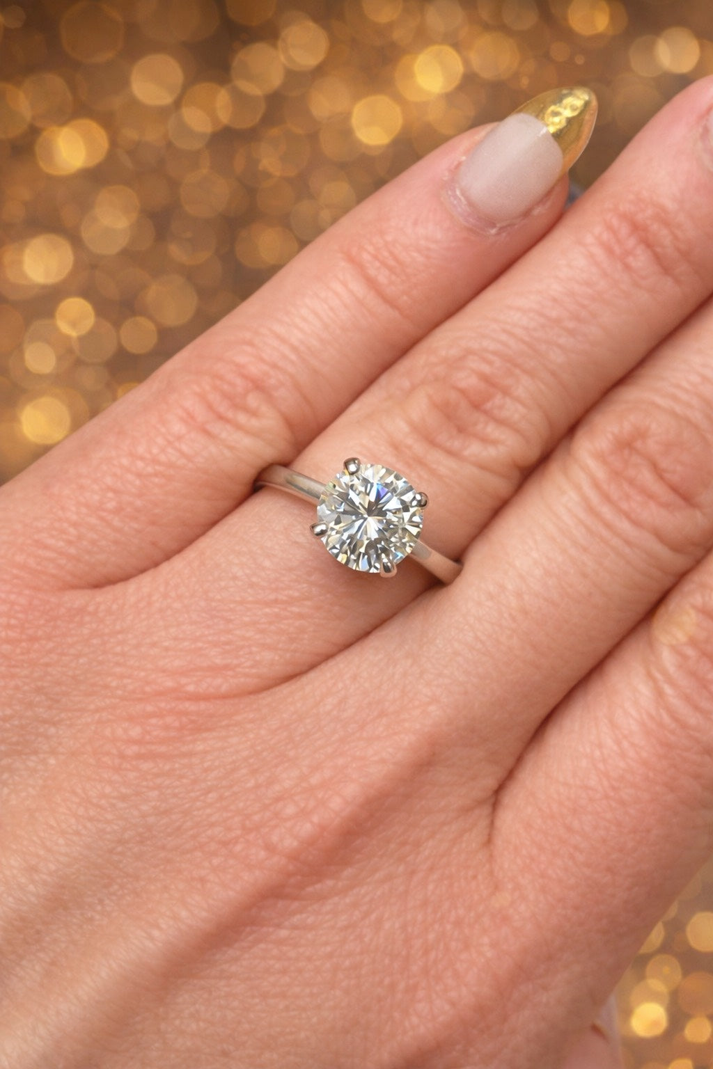 PL Solitaire Engagement Ring with 2.01ct Round I S