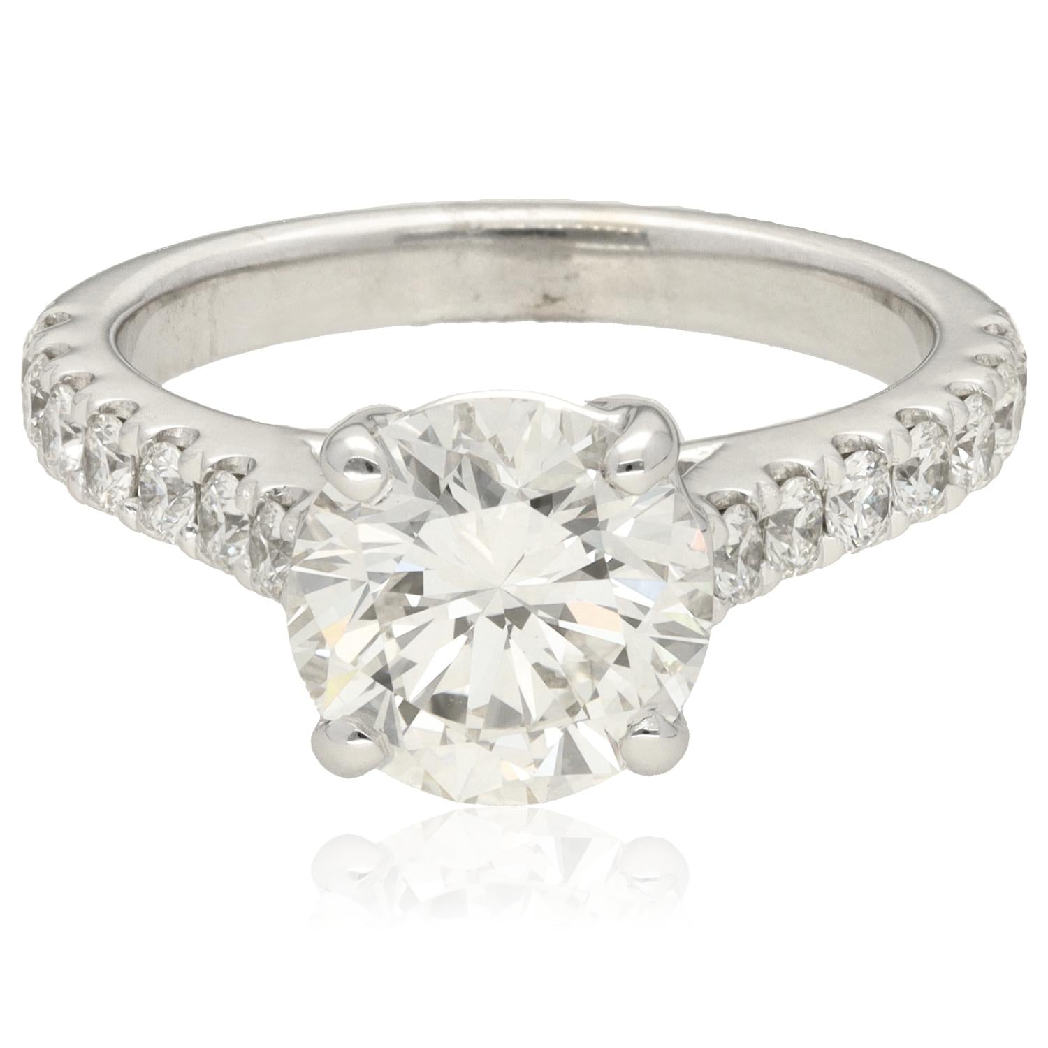 Cathedral Diamond Engagement Ring