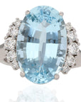 Ocean Light Aquamarine Ring