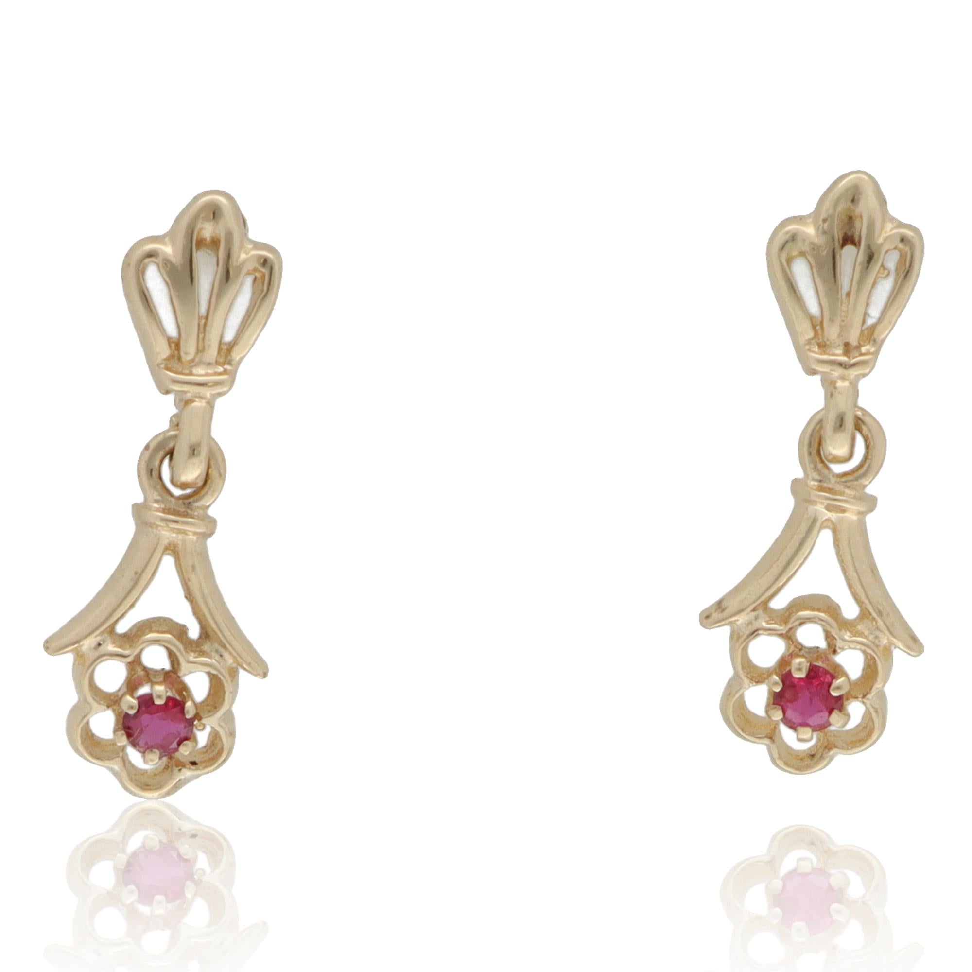 Colored Stone Earring