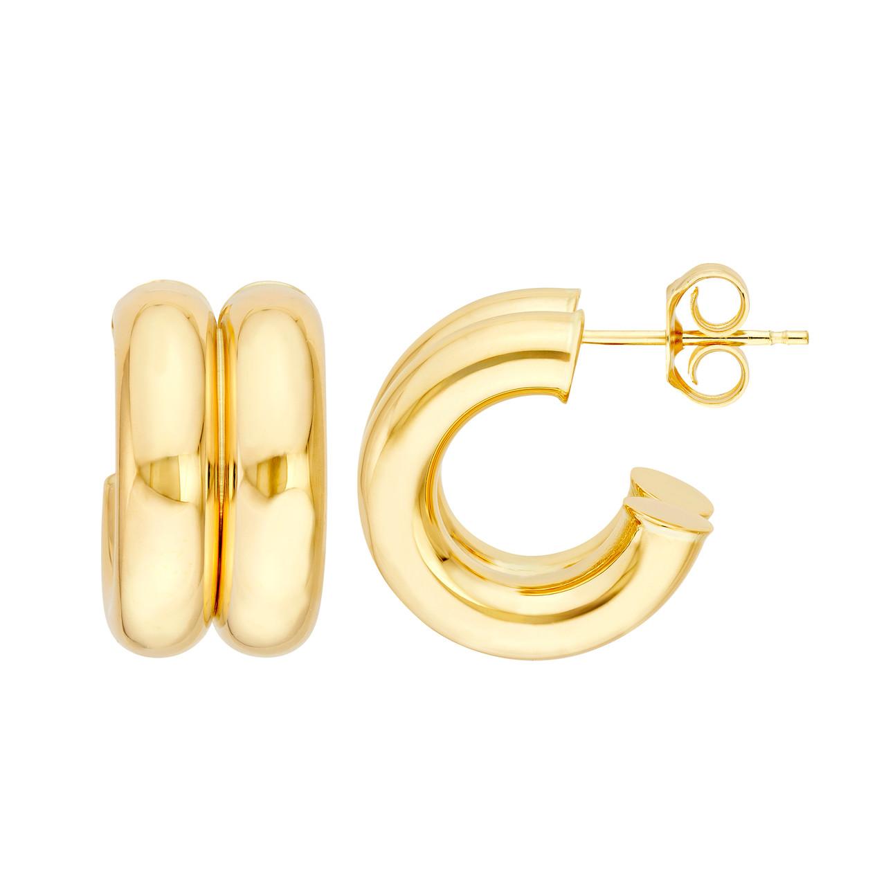 Precious Metal (No Stones) Earring