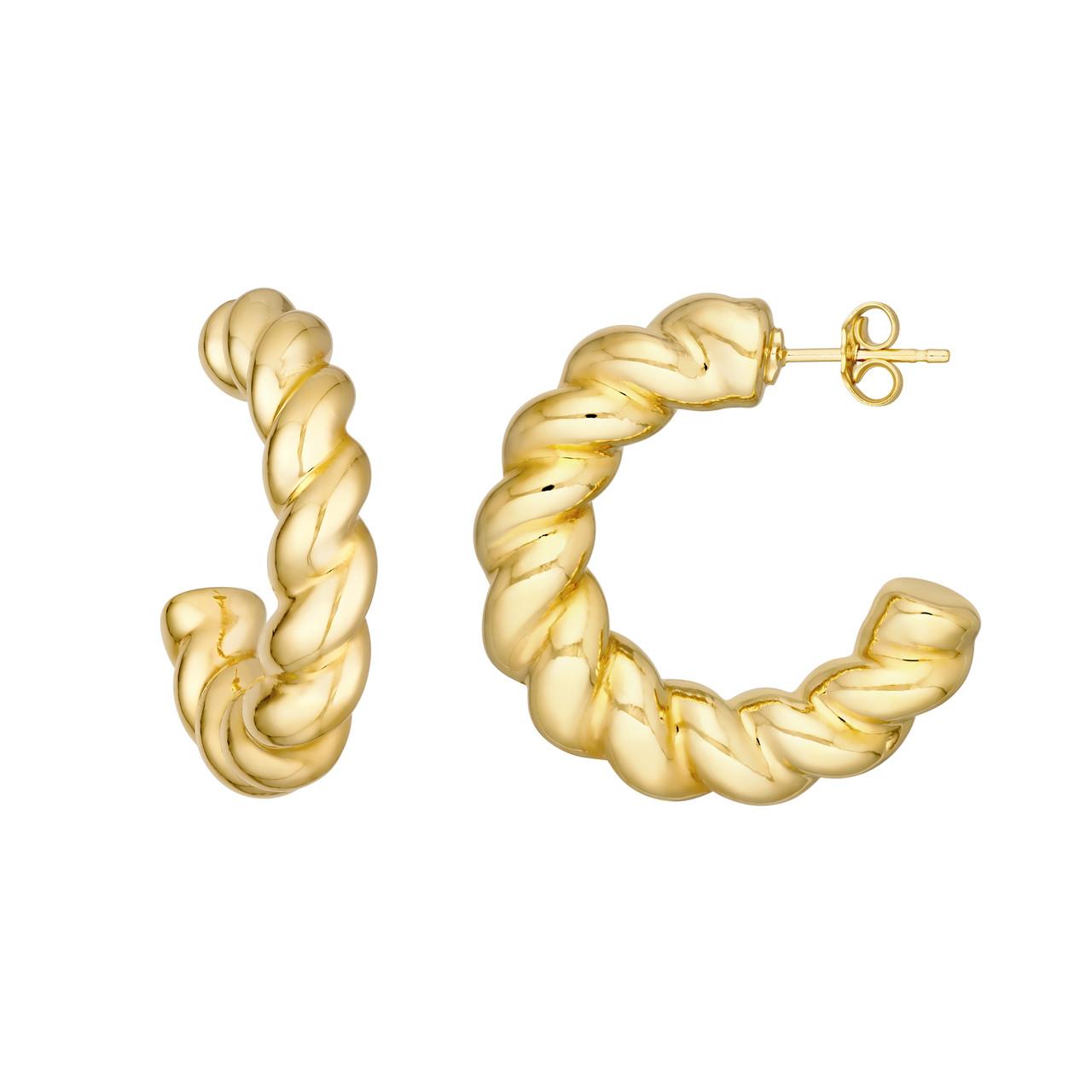 Precious Metal (No Stones) Earring