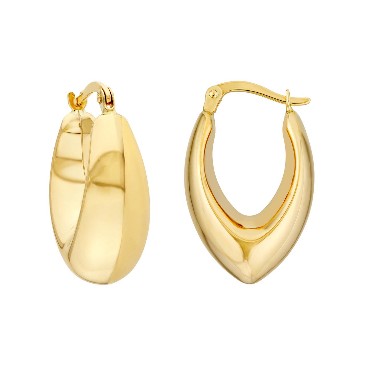 Precious Metal (No Stones) Earring
