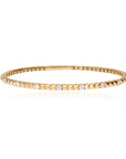 14 Karat Yellow 1+3 Flexi Bangle Bracelet with 1.05ctw