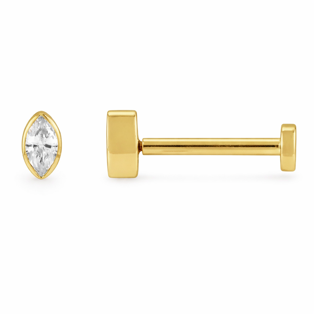 Modern Marquise Natural Diamond Studs