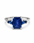 Emerald Cut Sapphire Ring