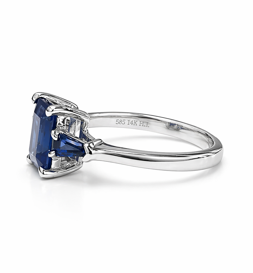 Emerald Cut Sapphire Ring