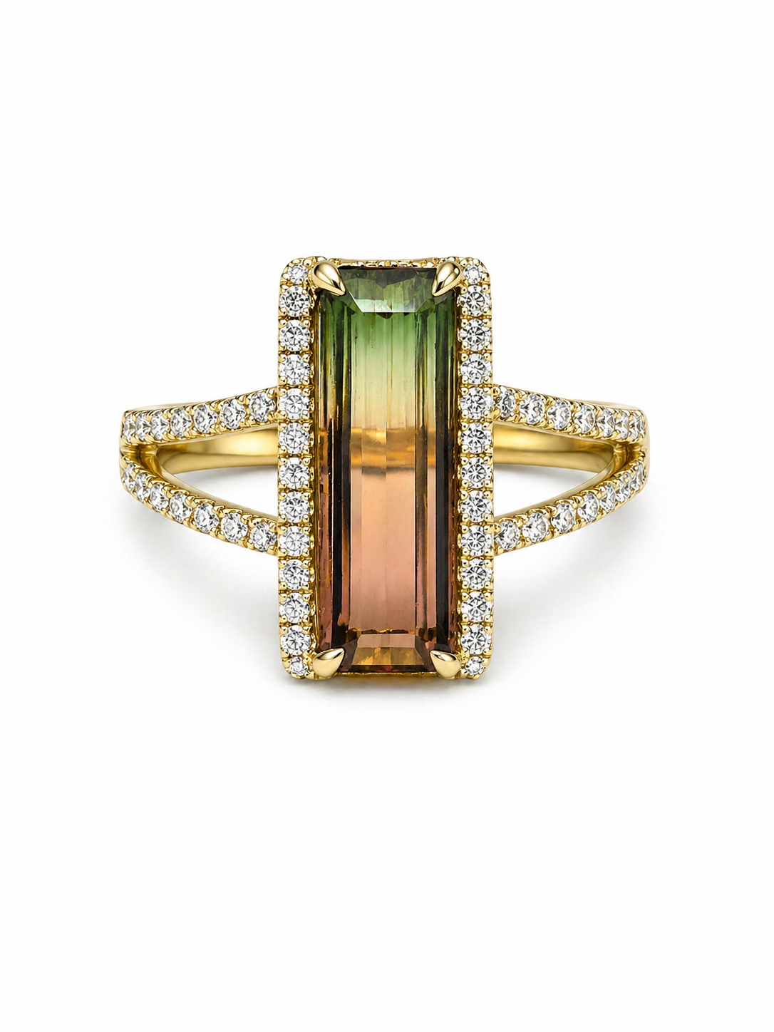 Watermelon Tourmaline Ring