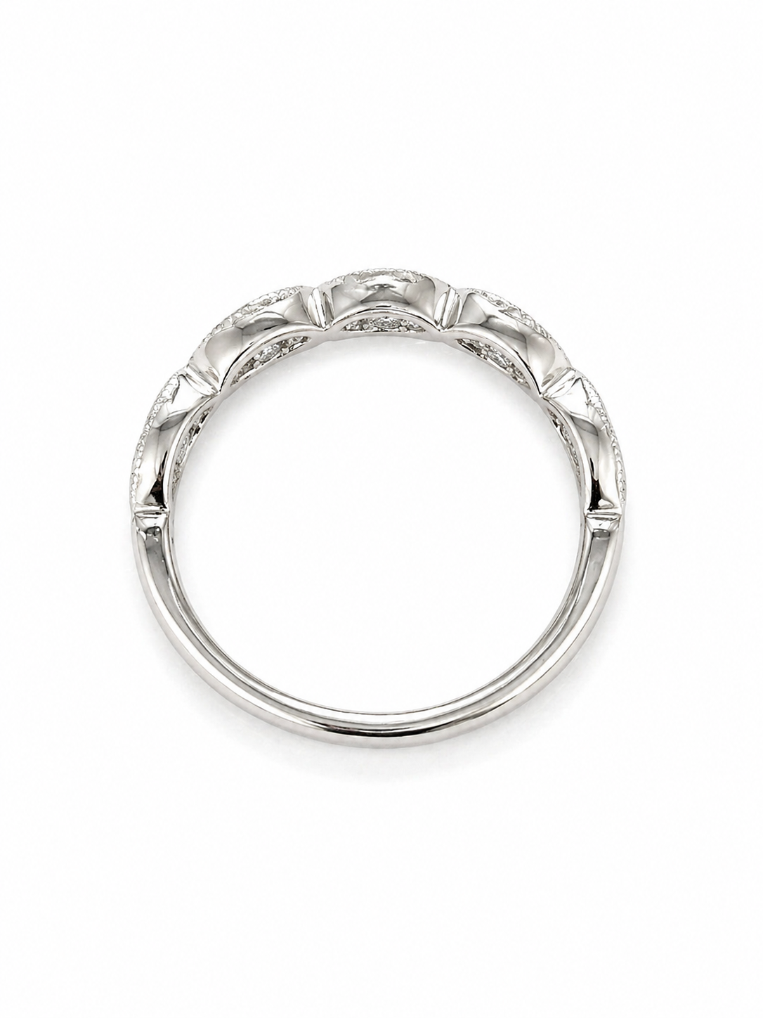 Diamond Marquise Shaped Band