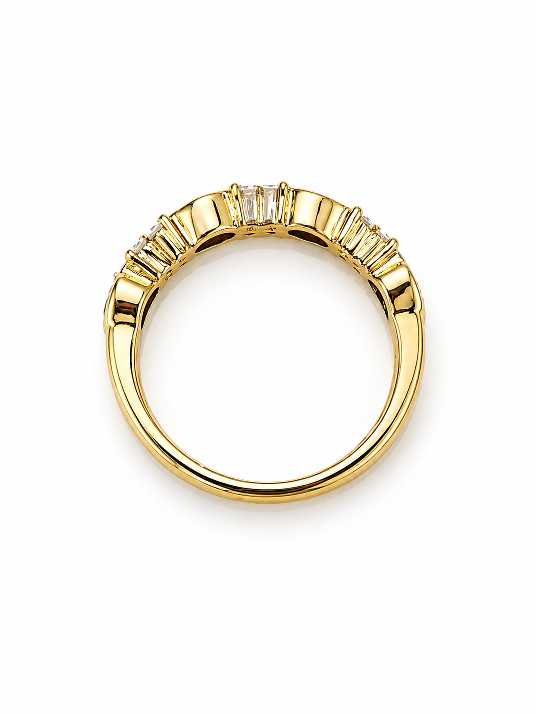 Sapphire and Diamond Band Ring