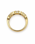 Sapphire and Diamond Band Ring