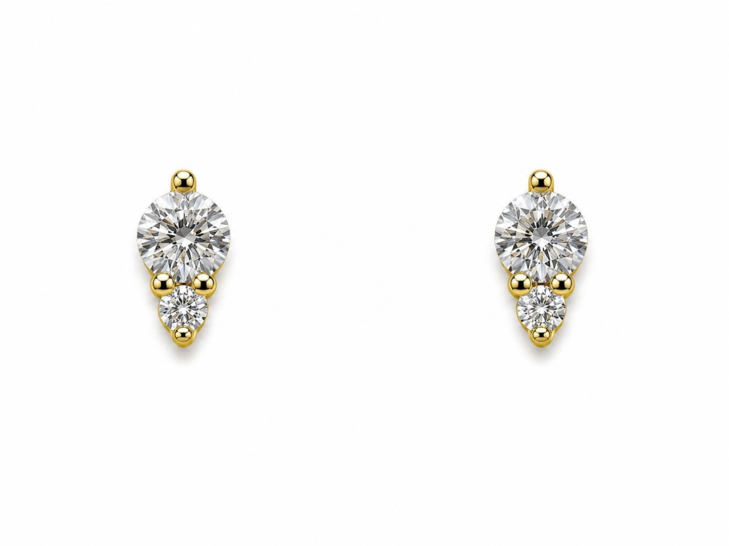Diamond Duo Stud Earrings