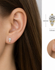 Diamond Duo Stud Earrings