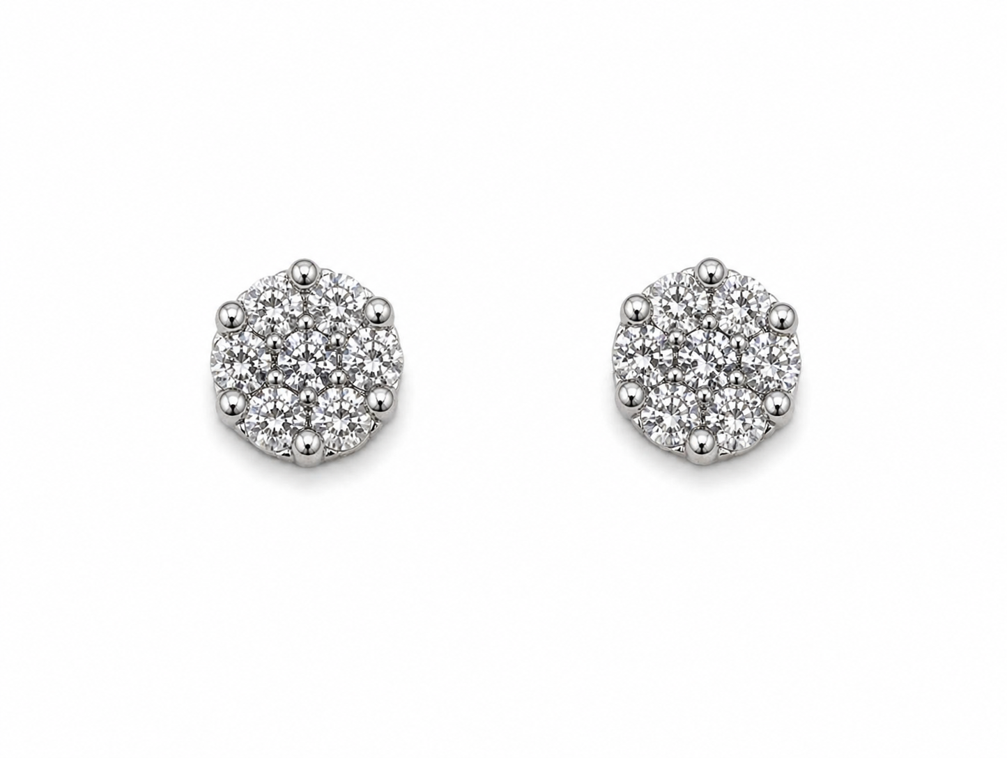Classic Diamond Cluster Studs
