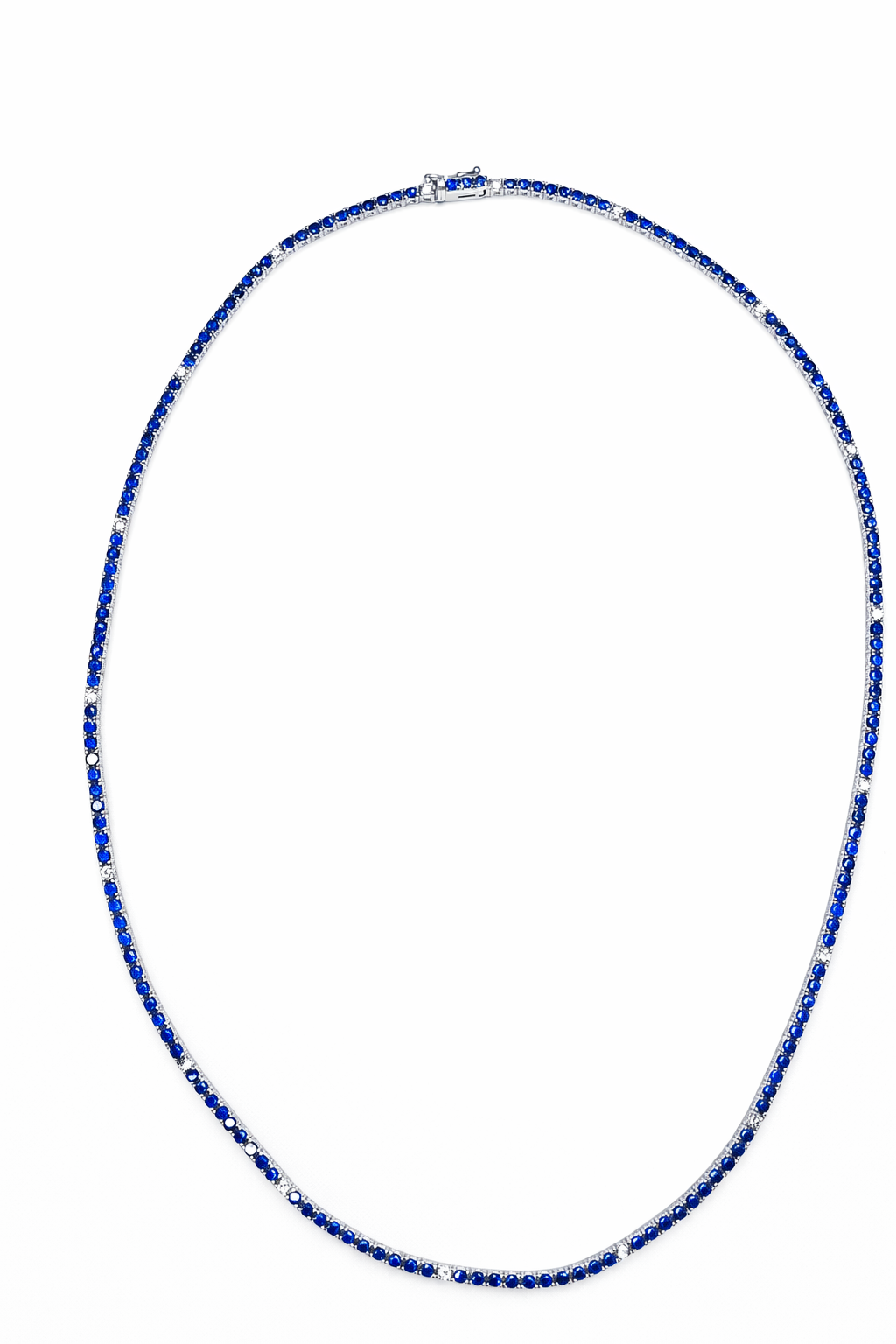 Sapphire Diamond Riviera Necklace