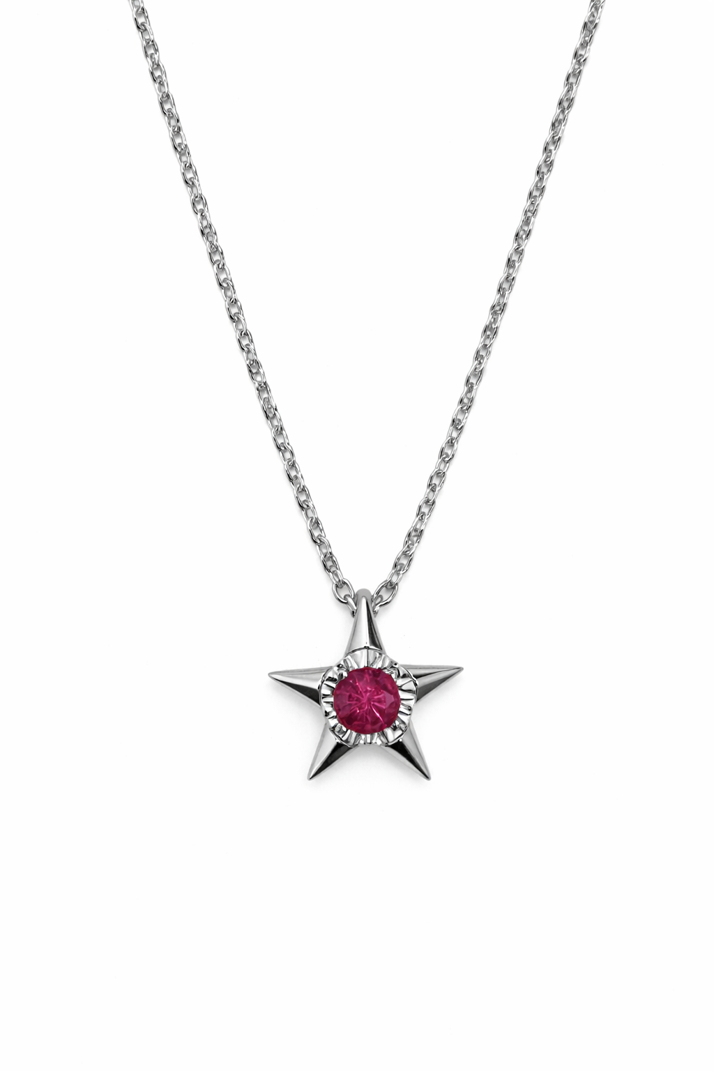 Pink Tourmaline Star Pendant