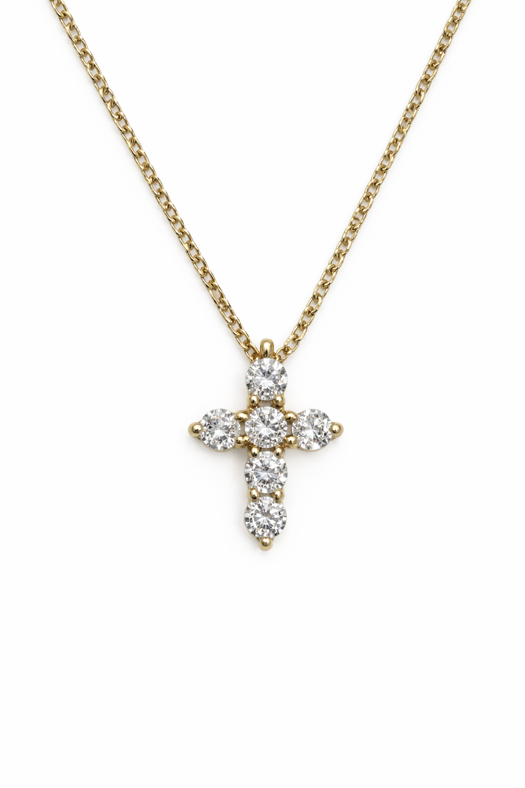 Diamond Cross Pendant Necklace