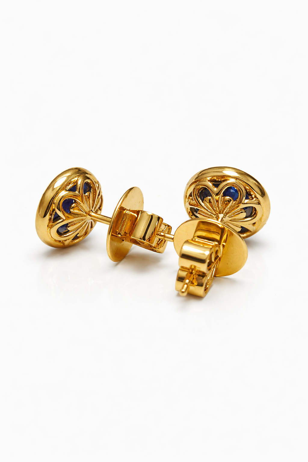 Bezel Set Sapphire Studs