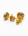 Bezel Set Sapphire Studs