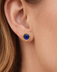Bezel Set Sapphire Studs