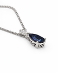 Pear Sapphire Drop Pendant